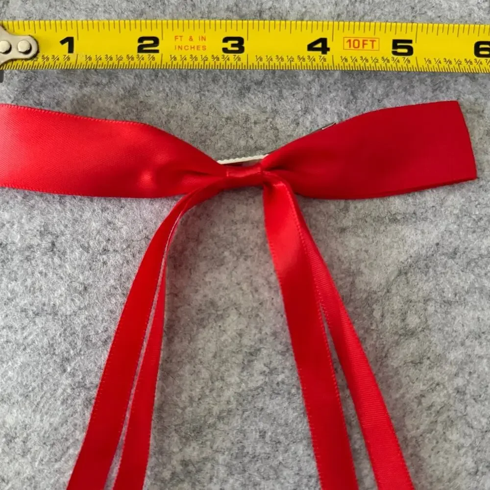 SHASHI REVOLVE NWOT The Girlie Bow Satin Red Preppy Cottagecore Fairycoree